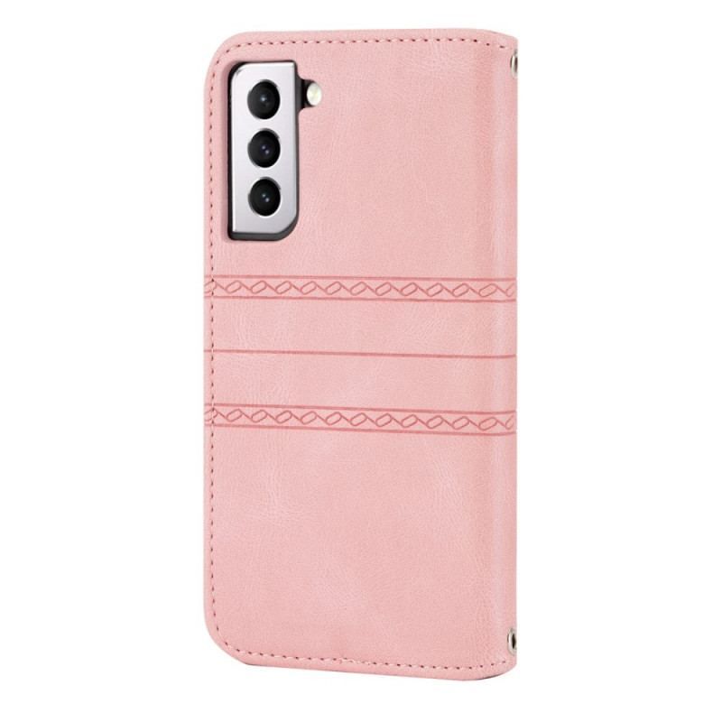 Flip Cover Samsung Galaxy S22 5G Blondesømme