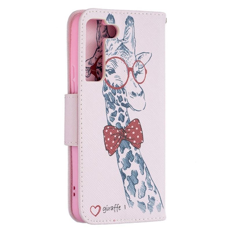 Flip Cover Samsung Galaxy S22 5G Brainy Giraf