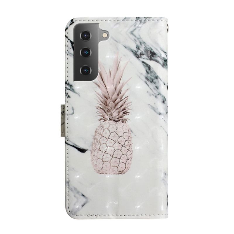 Flip Cover Samsung Galaxy S22 5G Let Plet Ananas