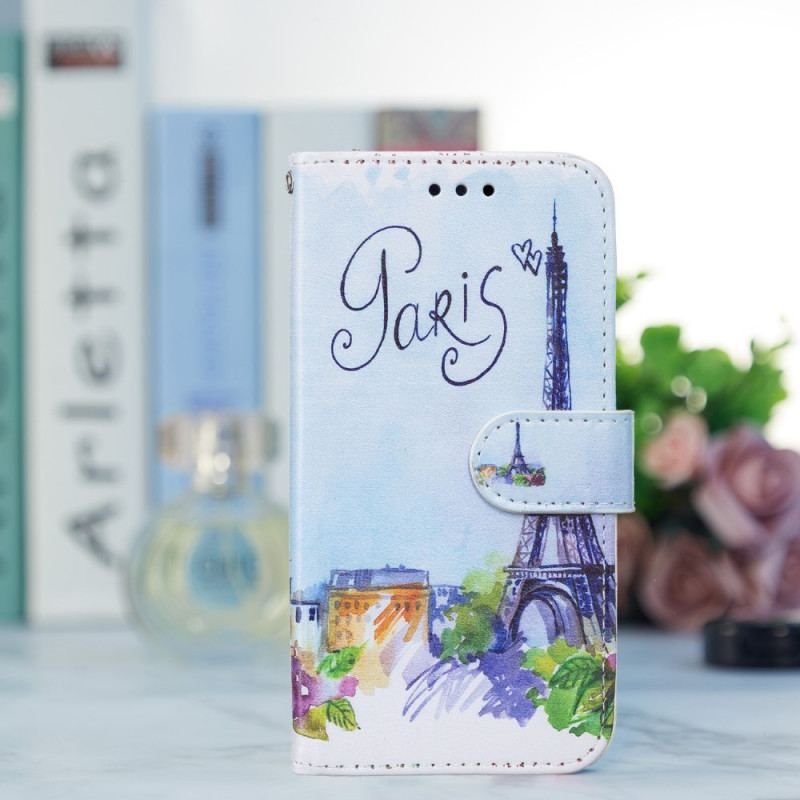 Flip Cover Samsung Galaxy S22 5G Maleri Paris