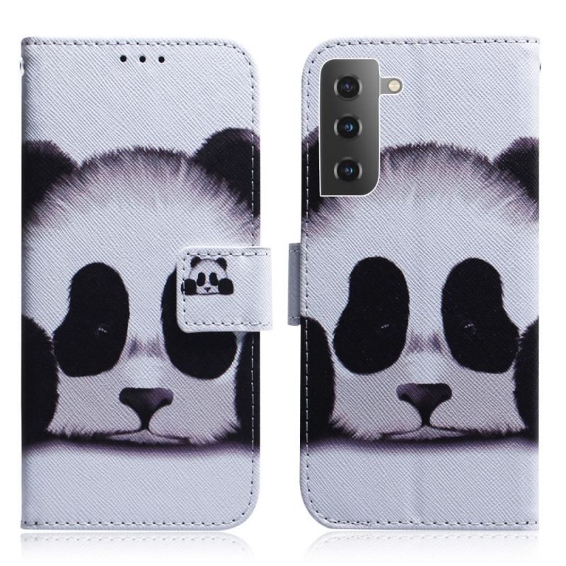 Flip Cover Samsung Galaxy S22 5G Panda Ansigt