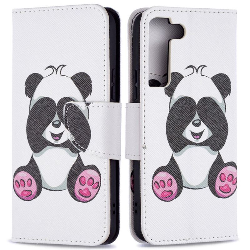 Flip Cover Samsung Galaxy S22 5G Panda Sjov