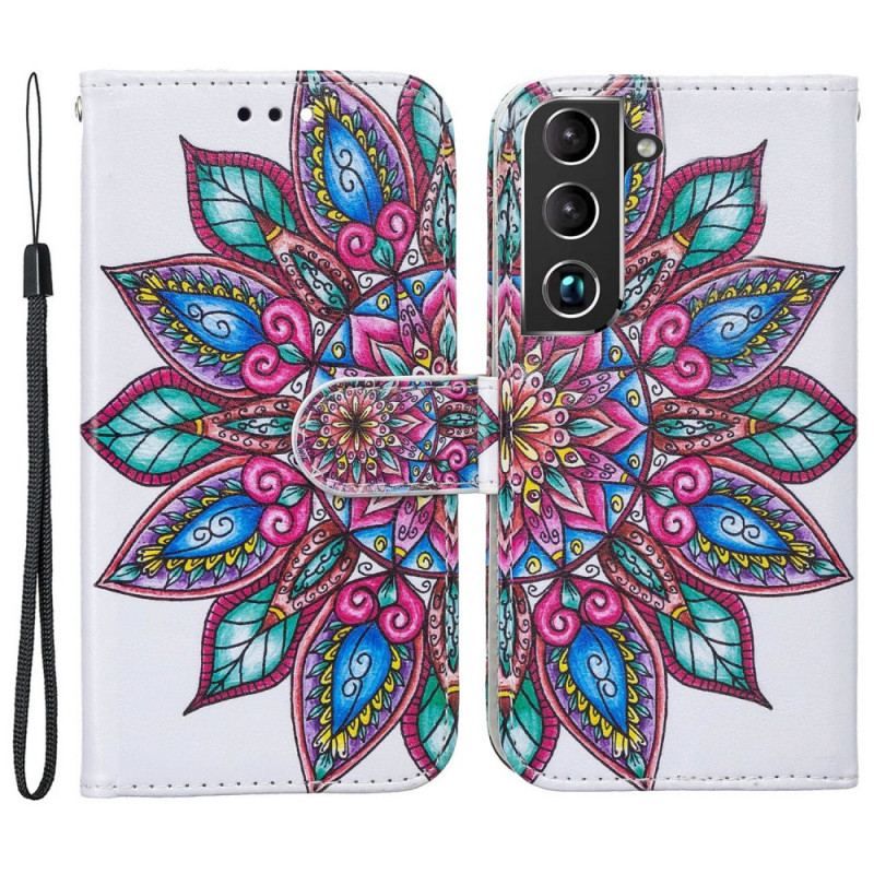 Flip Cover Samsung Galaxy S22 5G Tegnet Mandala