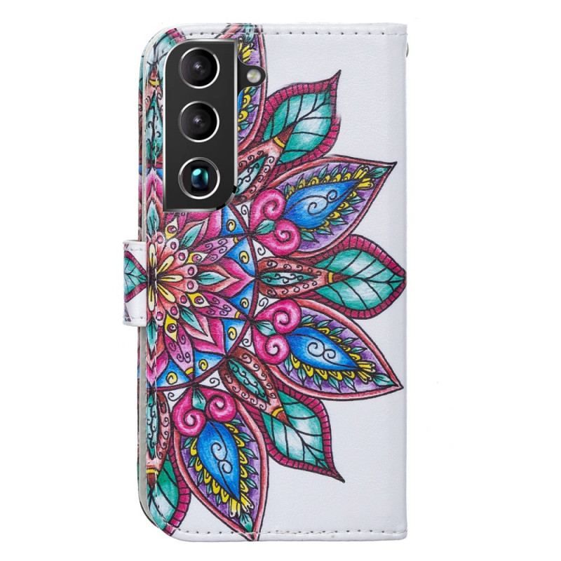 Flip Cover Samsung Galaxy S22 5G Tegnet Mandala