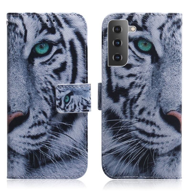 Flip Cover Samsung Galaxy S22 5G Tiger Ansigt