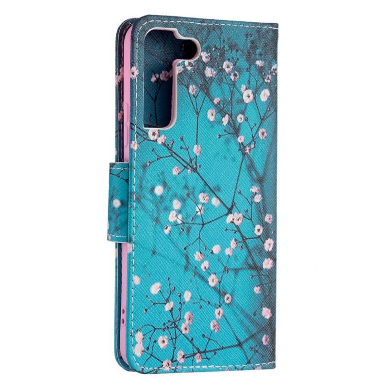 Flip Cover Samsung Galaxy S22 Plus 5G Blomstrende Træ