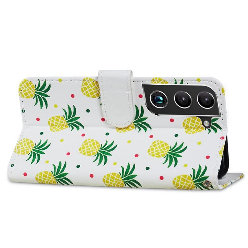 Flip Cover Samsung Galaxy S22 Plus 5G Flere Ananas