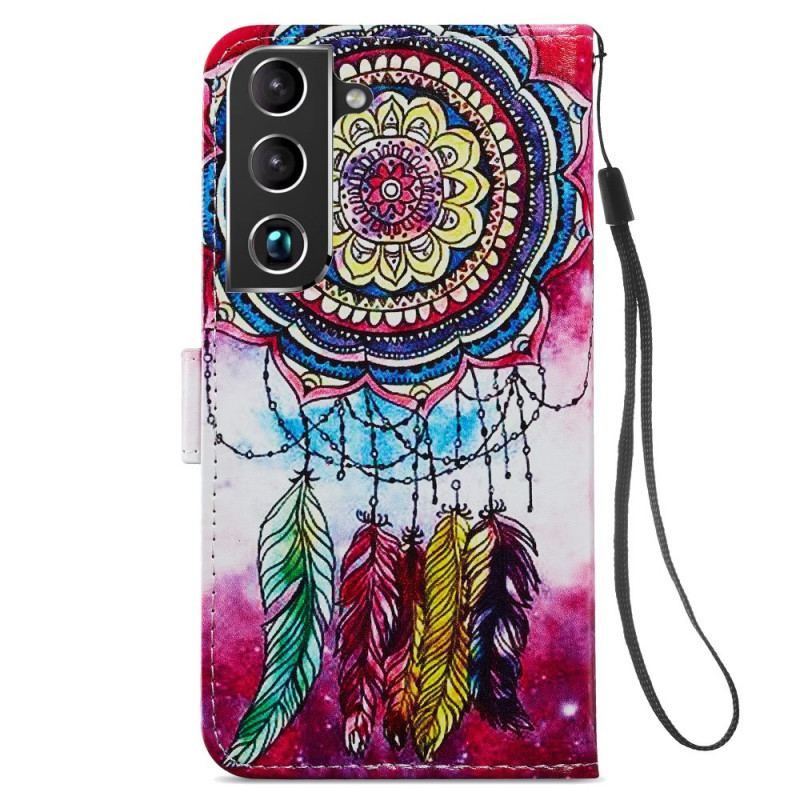 Flip Cover Samsung Galaxy S22 Plus 5G Kunstnerisk Drømmefanger