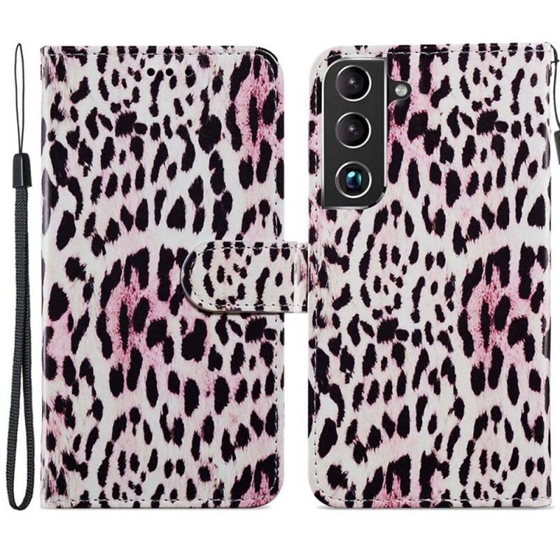 Flip Cover Samsung Galaxy S22 Plus 5G Leopard Print