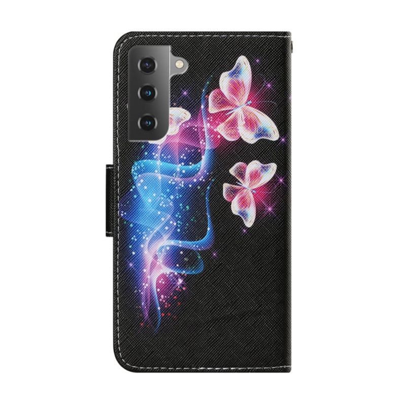 Flip Cover Samsung Galaxy S22 Plus 5G Magiske Sommerfugle