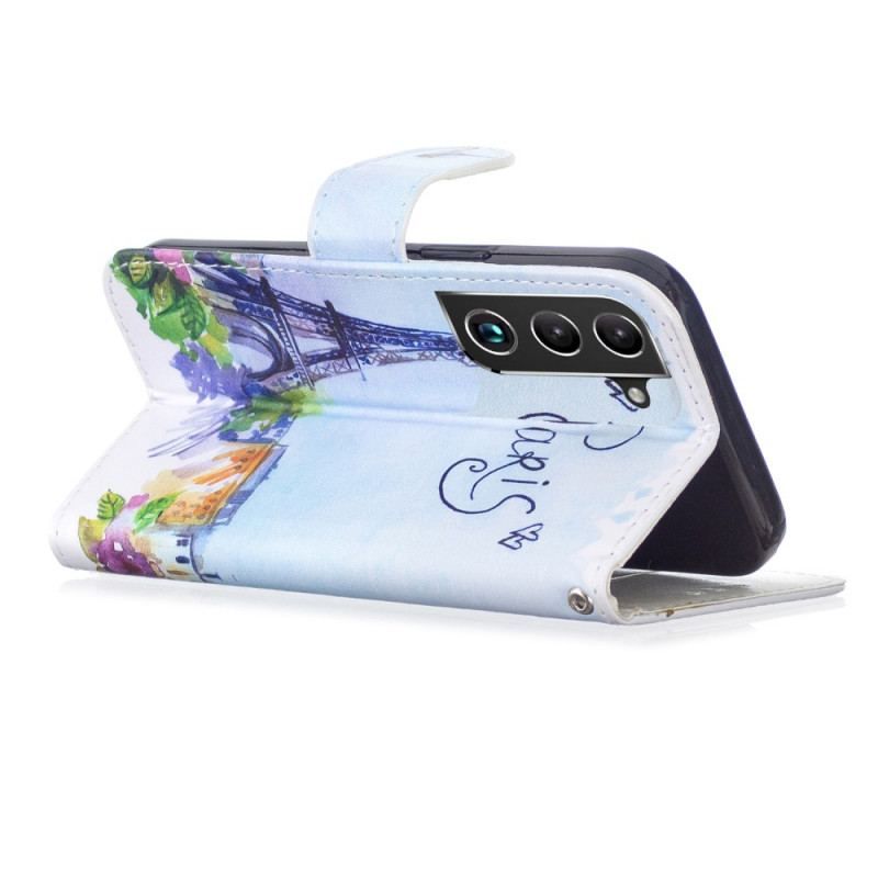 Flip Cover Samsung Galaxy S22 Plus 5G Maleri Paris