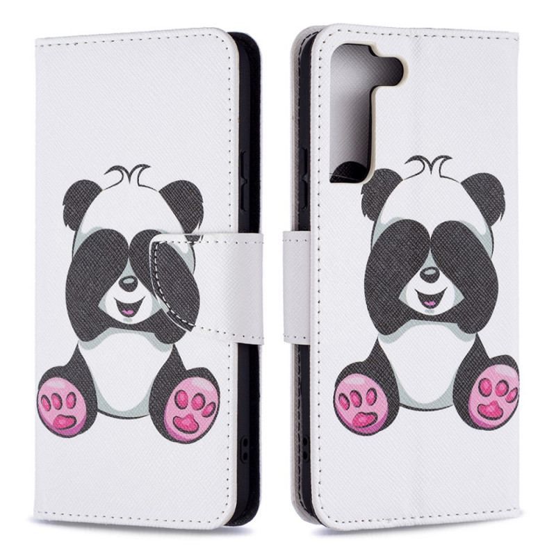 Flip Cover Samsung Galaxy S22 Plus 5G Panda Sjov