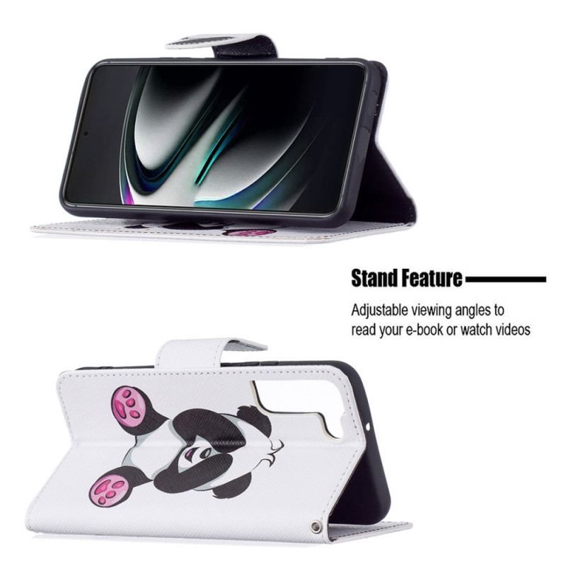 Flip Cover Samsung Galaxy S22 Plus 5G Panda Sjov