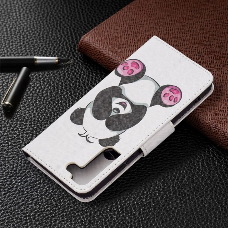 Flip Cover Samsung Galaxy S22 Plus 5G Panda Sjov