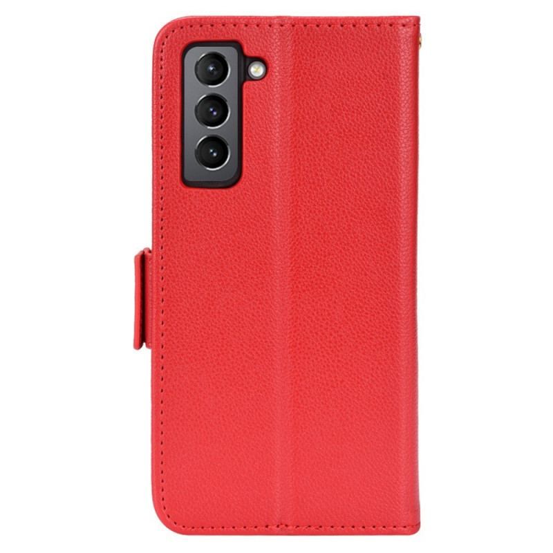 Flip Cover Samsung Galaxy S22 Plus 5G Style Læder Litchi Design