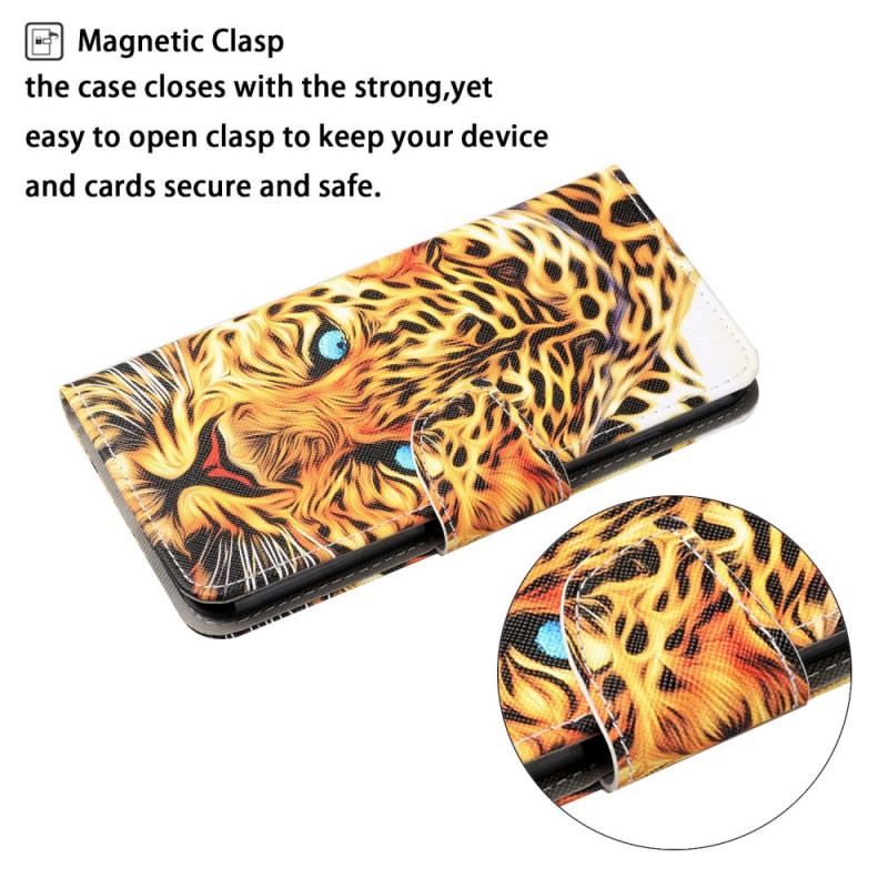 Flip Cover Samsung Galaxy S22 Plus 5G Tiger Med Snor