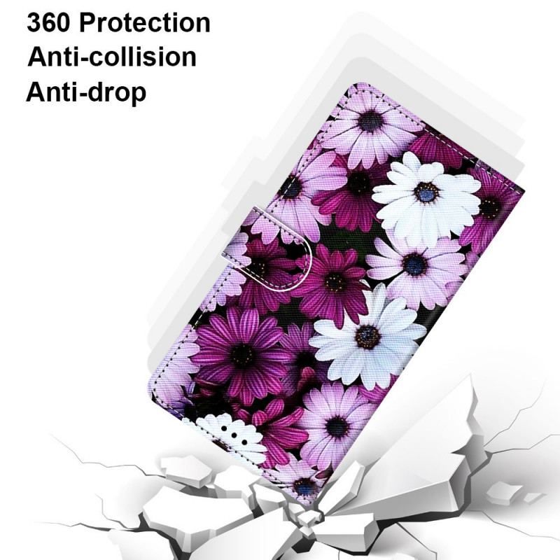 Flip Cover Samsung Galaxy S22 Ultra 5G Blomster Vidunder