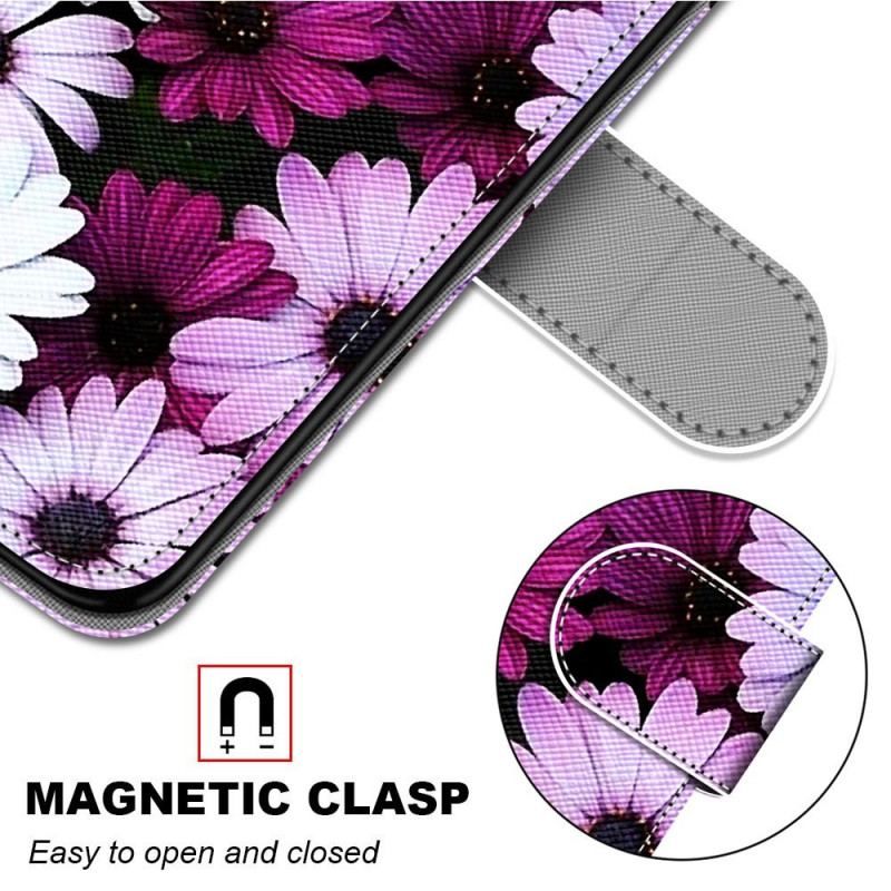 Flip Cover Samsung Galaxy S22 Ultra 5G Blomster Vidunder