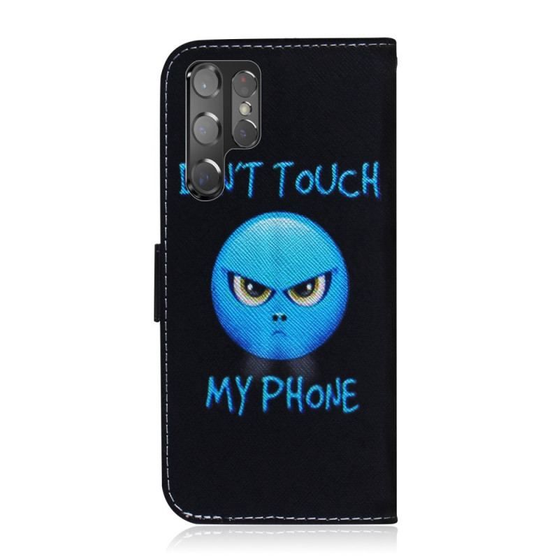 Flip Cover Samsung Galaxy S22 Ultra 5G Emoji Telefon