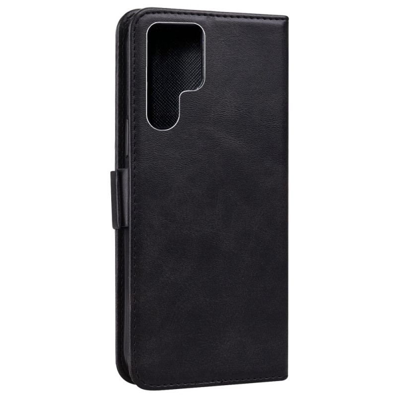 Flip Cover Samsung Galaxy S22 Ultra 5G Kat Og Sommerfugle