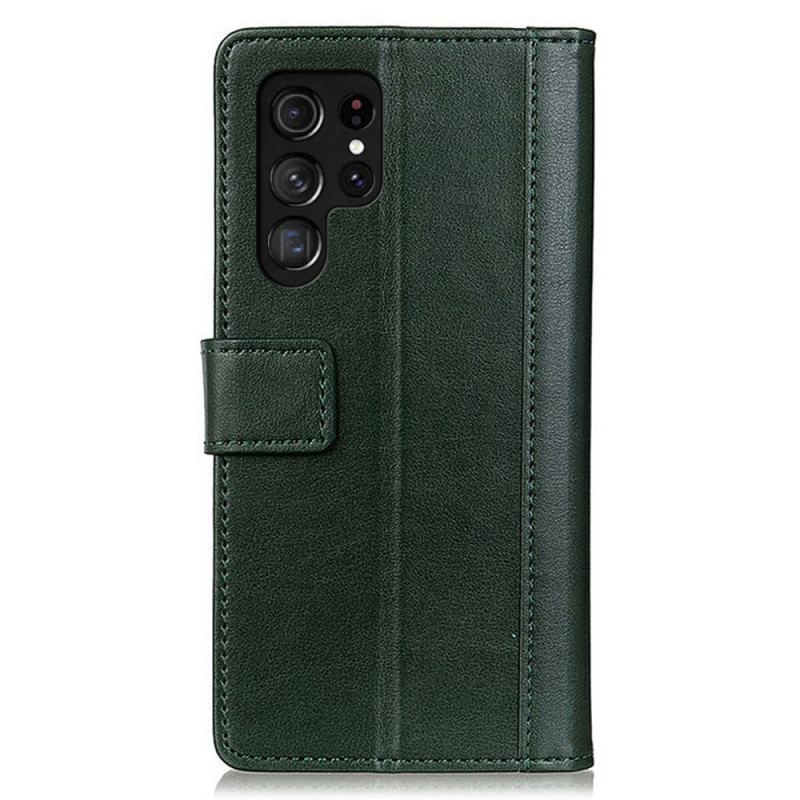 Flip Cover Samsung Galaxy S22 Ultra 5G Stil Læder Elegance