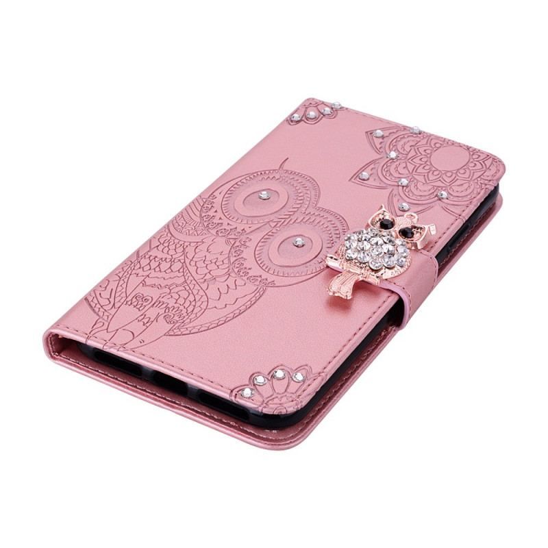 Flip Cover Samsung Galaxy S22 Ultra 5G Ugle Mandala Og Charm