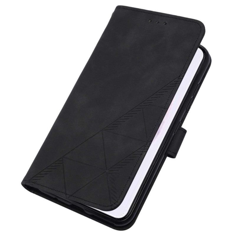 Flip Cover Samsung Galaxy S23 5G Med Snor Rem Trekanter