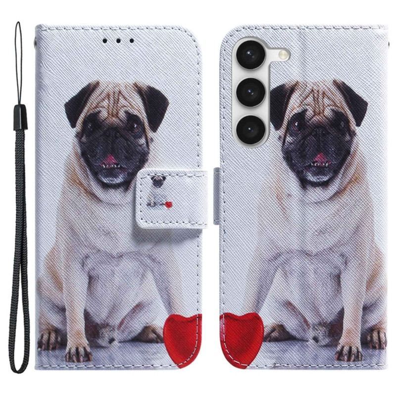 Flip Cover Samsung Galaxy S23 5G Mops Hund