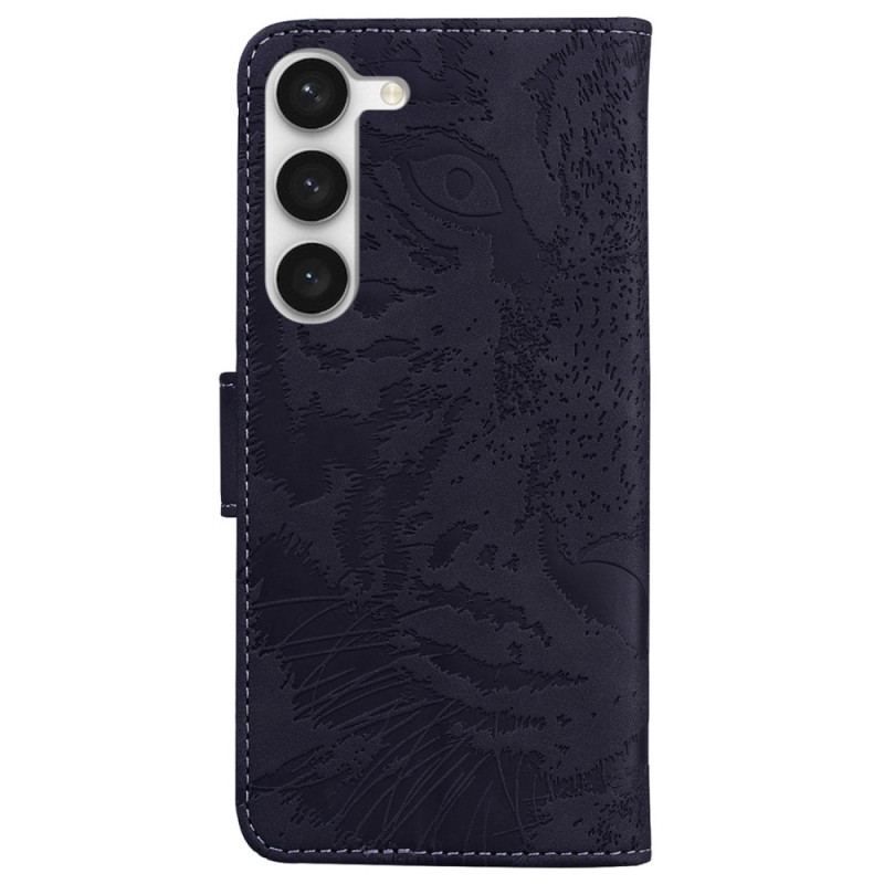 Flip Cover Samsung Galaxy S23 5G Tiger Fodaftryk