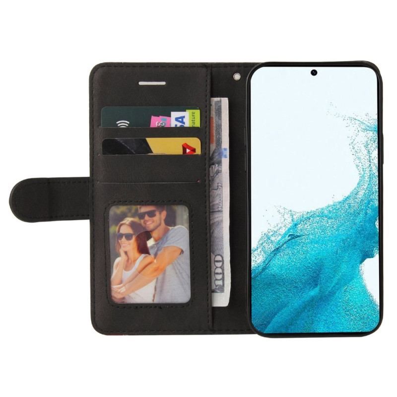 Flip Cover Samsung Galaxy S23 Plus 5G Med Snor Tofarvet Rem