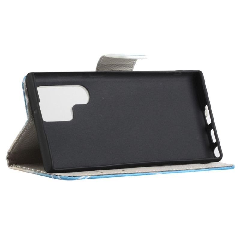 Flip Cover Samsung Galaxy S23 Ultra 5G Bevar Roen Og Gnistre