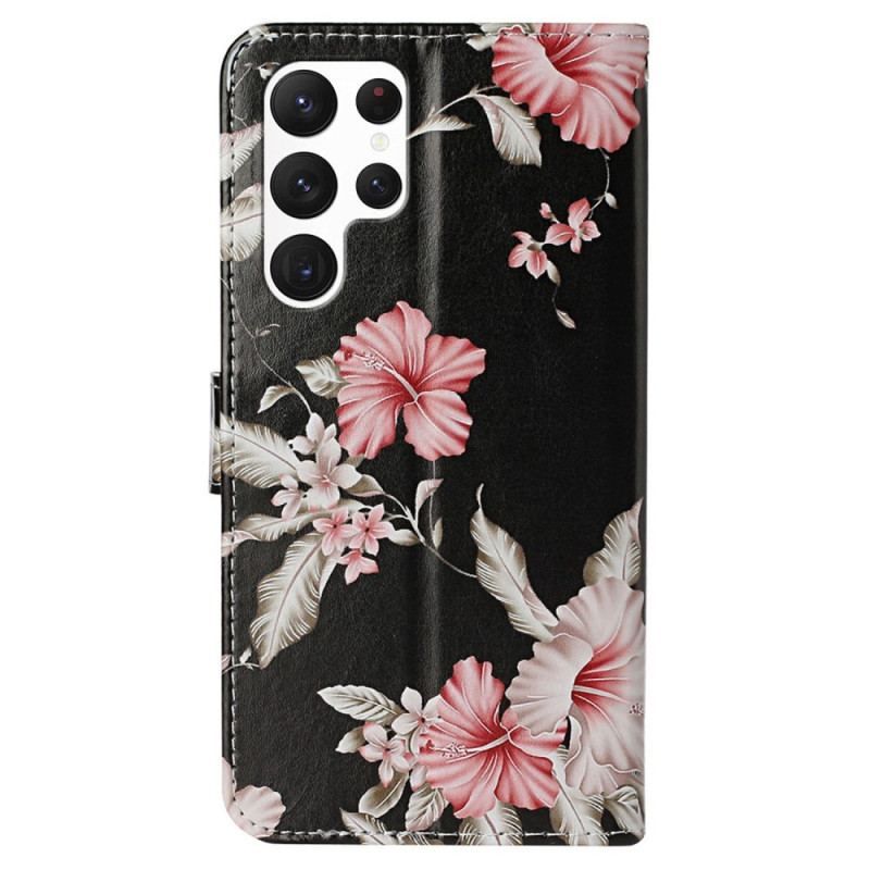 Flip Cover Samsung Galaxy S23 Ultra 5G Blomster