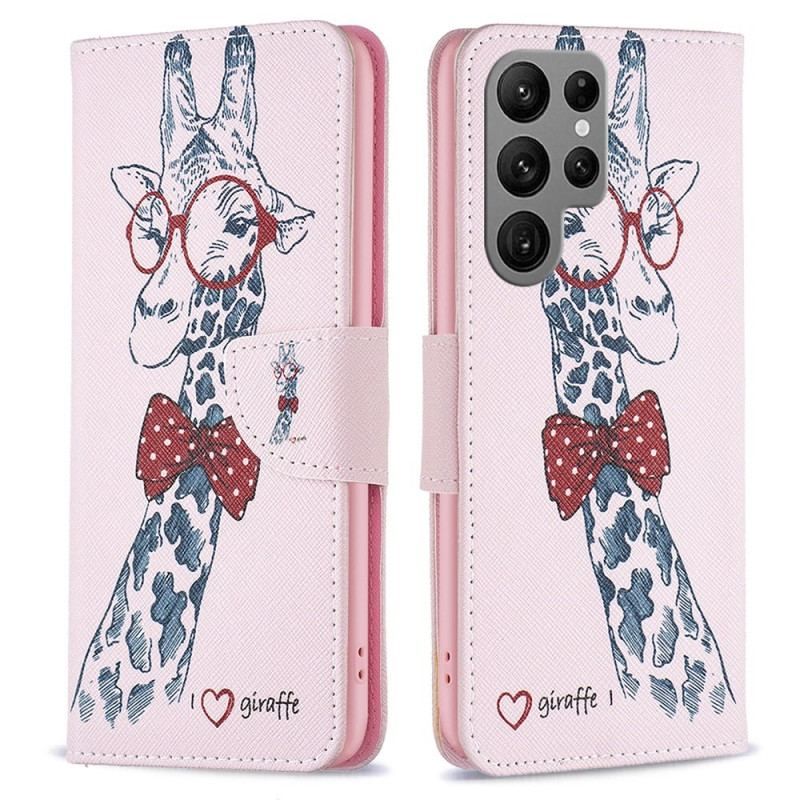 Flip Cover Samsung Galaxy S23 Ultra 5G Brainy Giraf