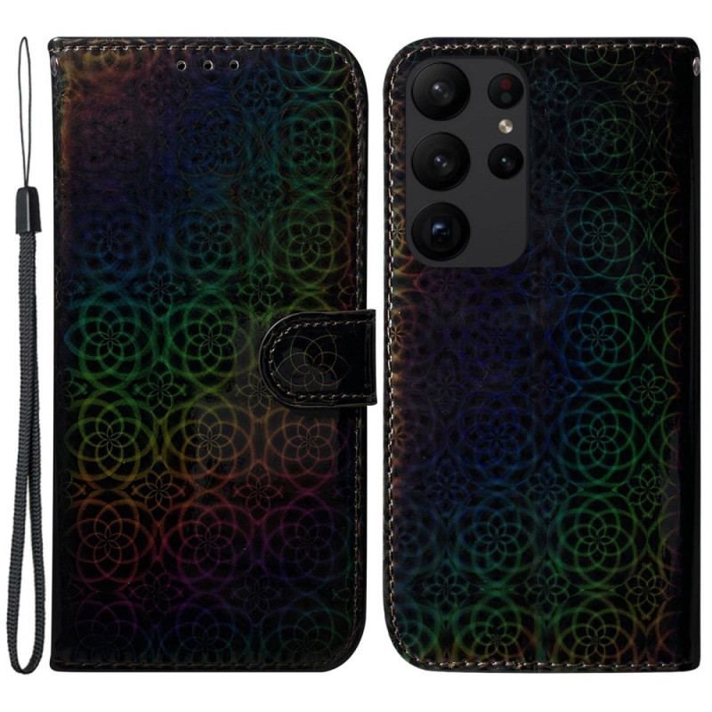 Flip Cover Samsung Galaxy S23 Ultra 5G Disco-stil