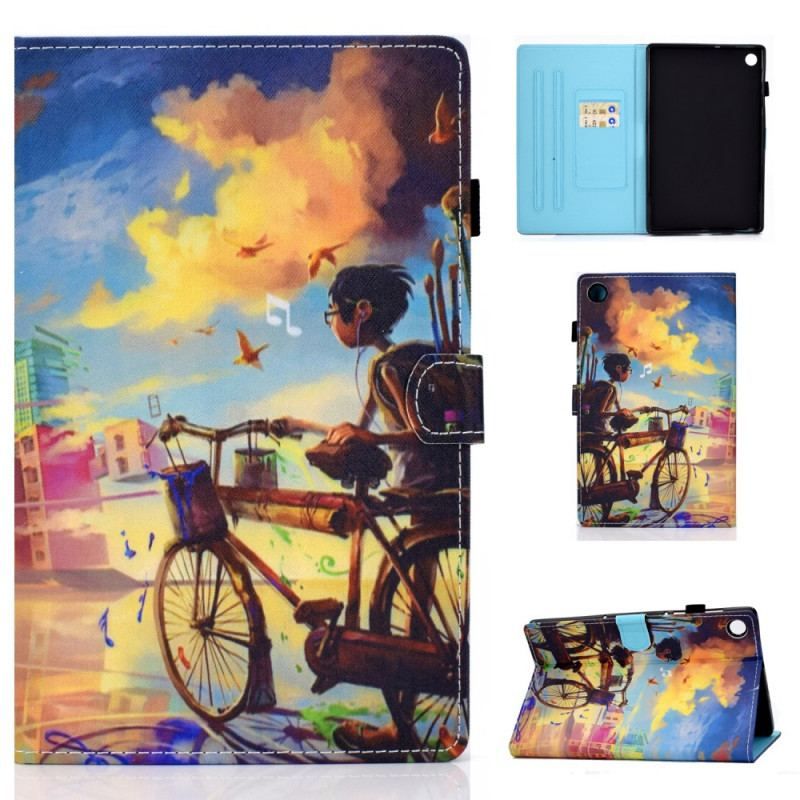 Flip Cover Samsung Galaxy Tab A8 (2021) Cykel Kunst