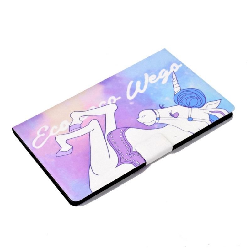 Flip Cover Samsung Galaxy Tab A8 (2021) Fantasy Unicorn