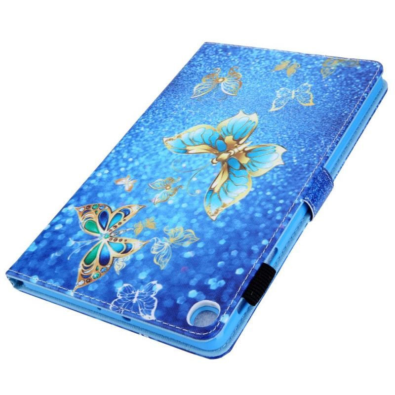 Flip Cover Samsung Galaxy Tab A8 (2021) Farverige Sommerfugle