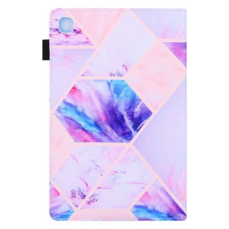 Flip Cover Samsung Galaxy Tab A8 (2021) Marmor Geometri Design