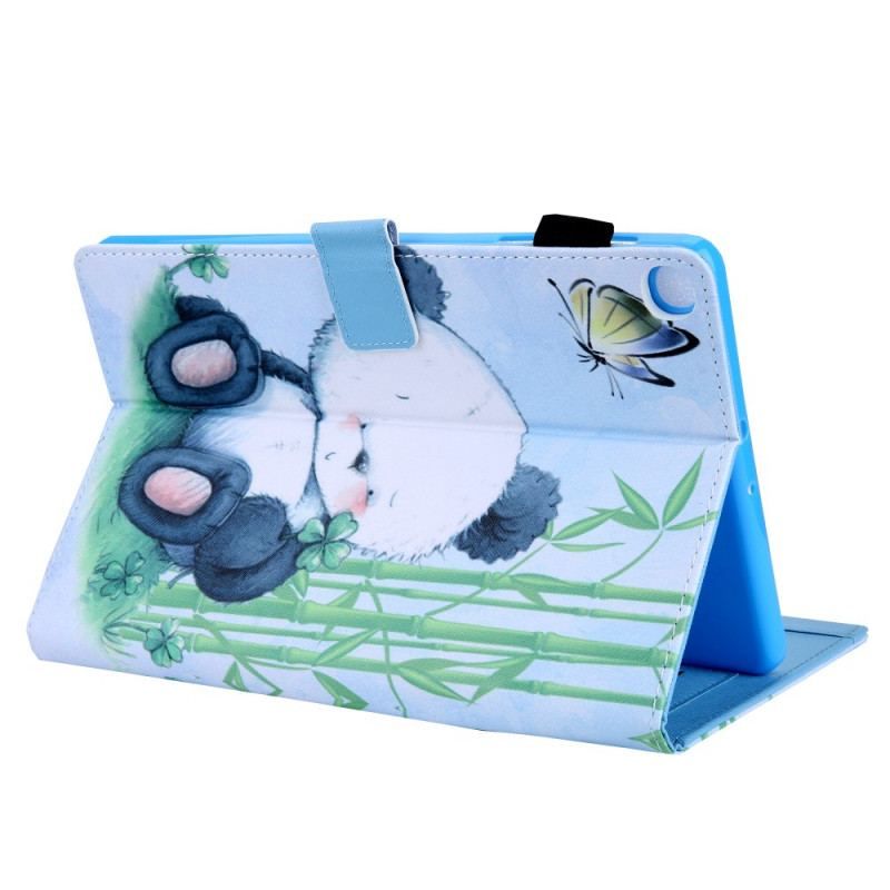 Flip Cover Samsung Galaxy Tab A8 (2021) Panda I Naturen