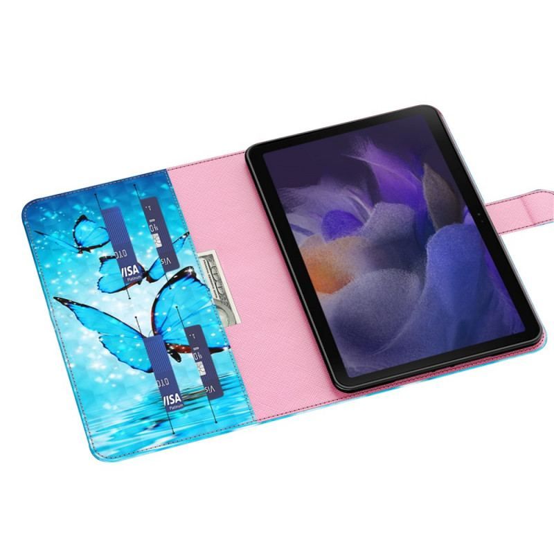 Flip Cover Samsung Galaxy Tab A8 (2021) Sommerfugle