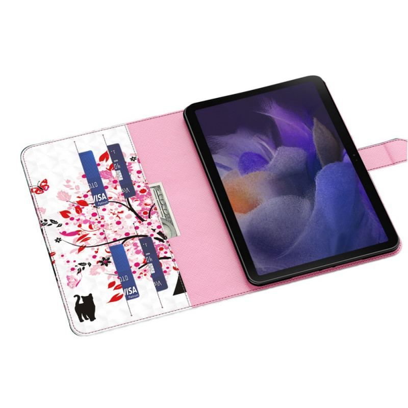 Flip Cover Samsung Galaxy Tab A8 (2021) Træ Og Kat