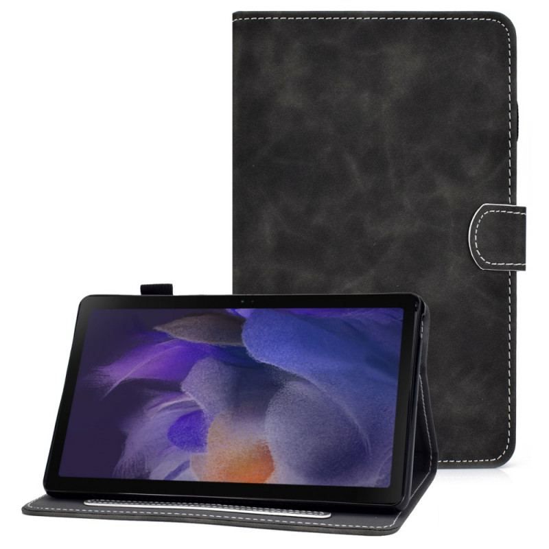 Flip Cover Samsung Galaxy Tab A8 (2021) Vintage Design Lædereffekt