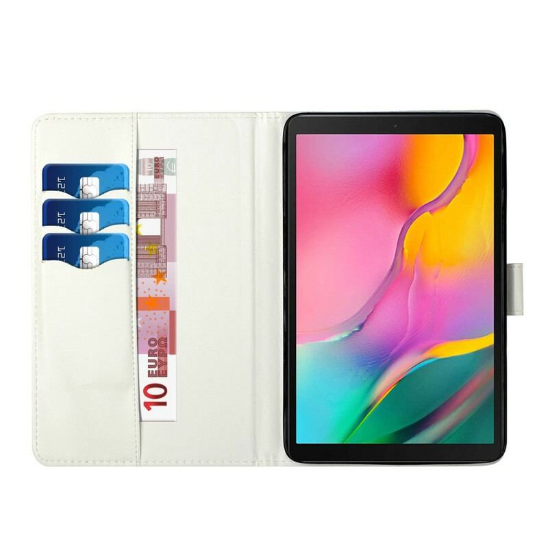 Flip Cover Samsung Galaxy Tab S8 Plus / Tab S7 Plus Grøn Bølge