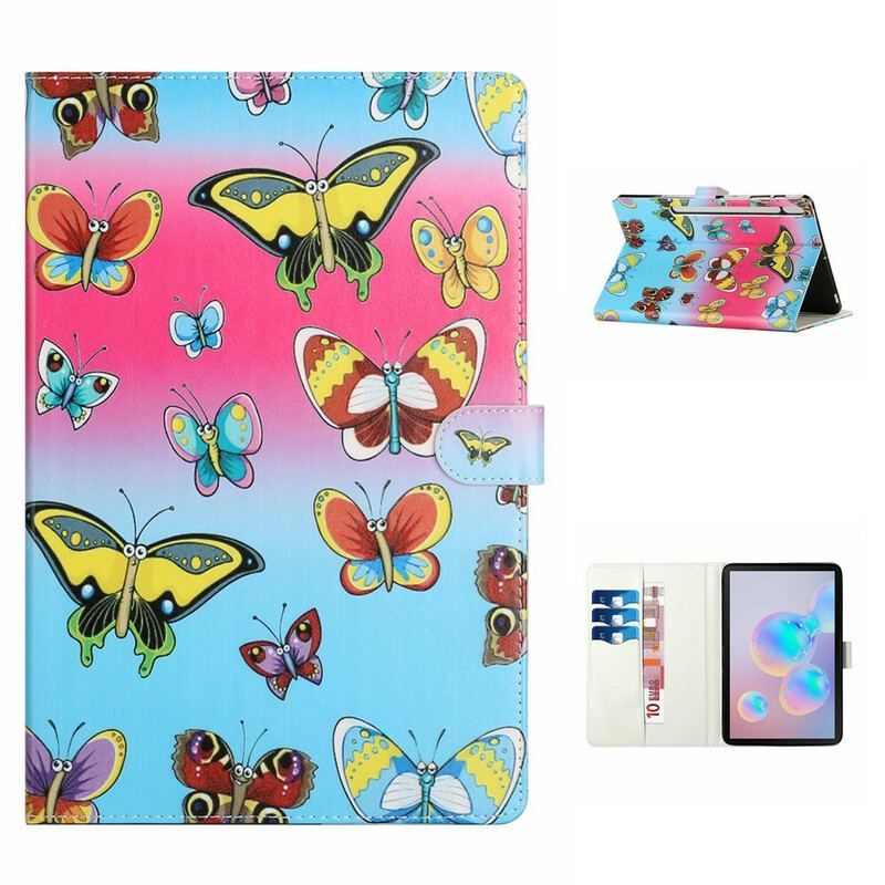 Flip Cover Samsung Galaxy Tab S8 Plus / Tab S7 Plus Sommerfugle