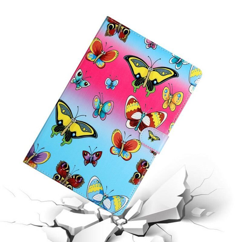 Flip Cover Samsung Galaxy Tab S8 Plus / Tab S7 Plus Sommerfugle