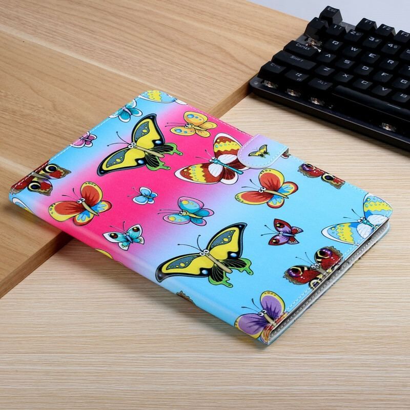 Flip Cover Samsung Galaxy Tab S8 Plus / Tab S7 Plus Sommerfugle