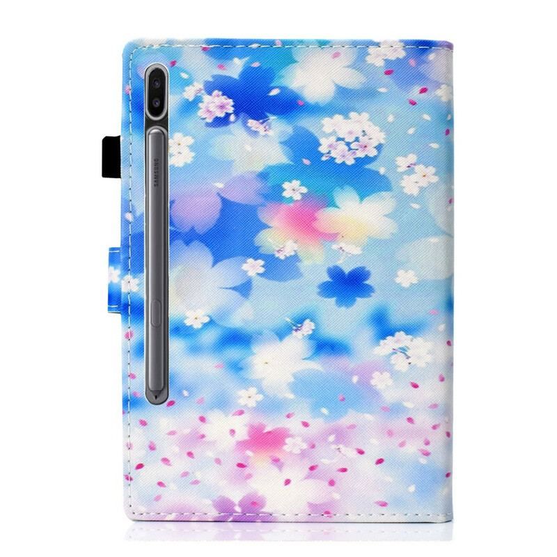 Flip Cover Samsung Galaxy Tab S8 / Tab S7 Akvarel Blomster