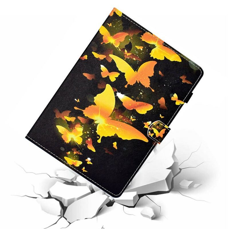 Flip Cover Samsung Galaxy Tab S8 / Tab S7 Unikke Sommerfugle