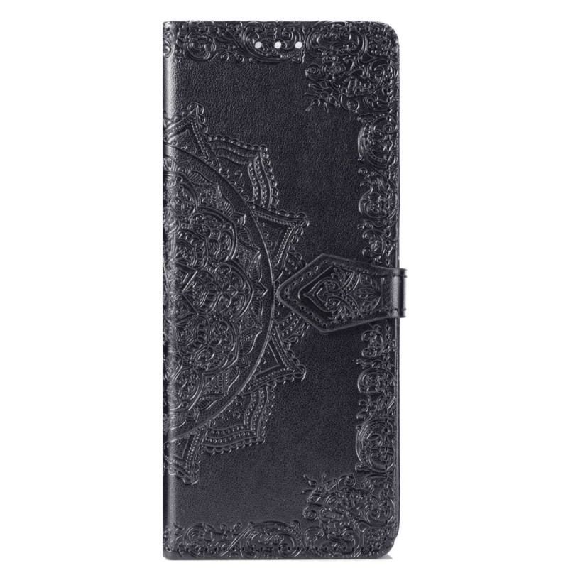 Flip Cover Samsung Galaxy Z Fold 4 Med Snor Middelalderlig Strappy Mandala