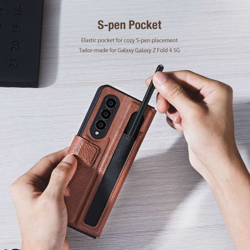 Flip Cover Samsung Galaxy Z Fold 4 Nillkin Imiteret Læder